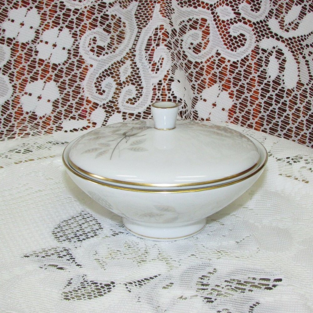 Rosenthal Vintage Covered Sugar Bowl Bettina 3433 62 Pink Rose Cottagecore